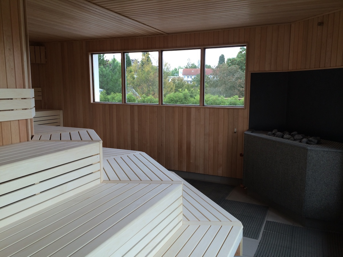 Öffentliche Sauna nach der Renovierung