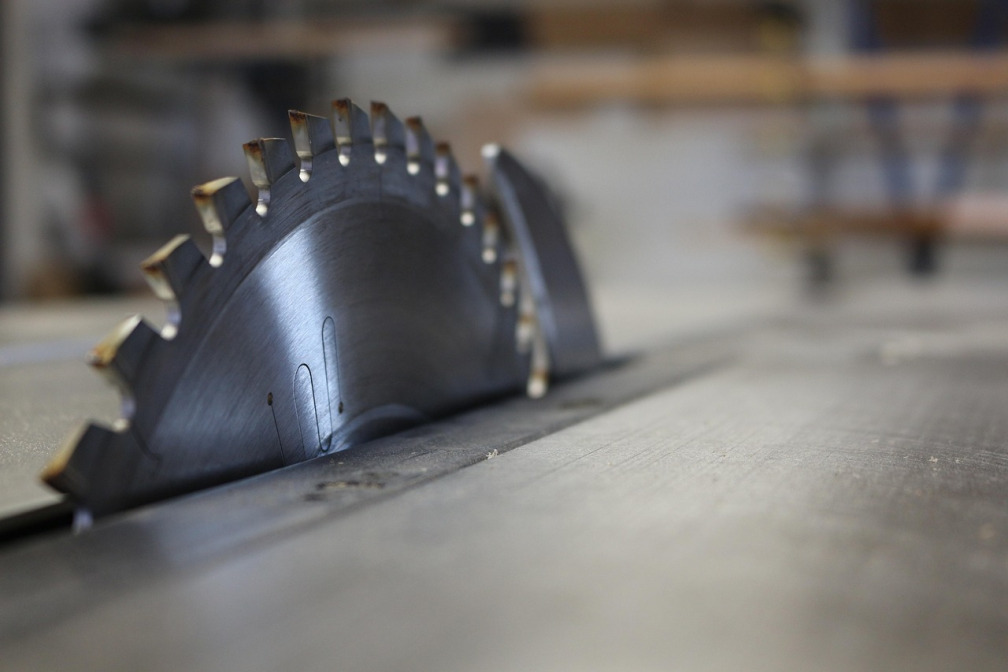 Kreissägeblatt einer Formatsäge